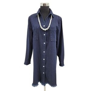 Zilcremo NWT Long Sleeve Denim Shirt-Dress Women's Size Medium